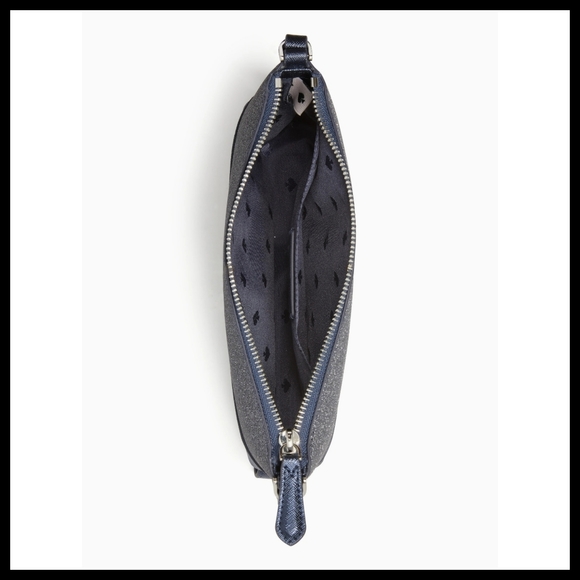 NWT Gunmetal Micro-glitter Crossbody - Picture 3 of 5